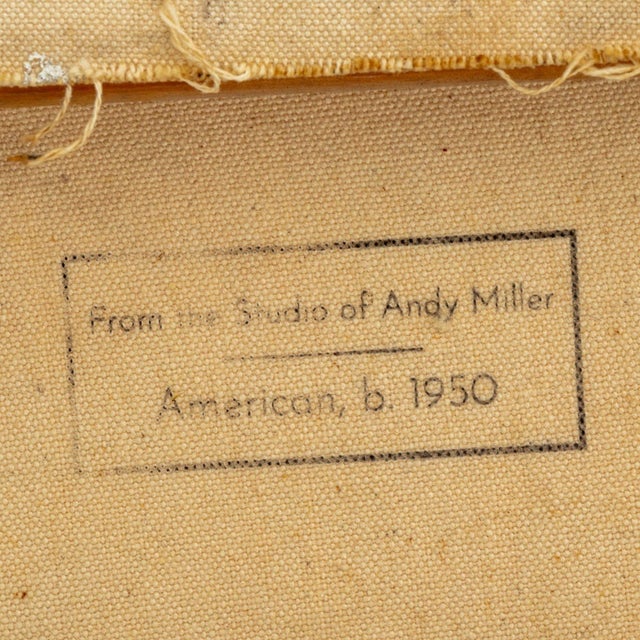 Andy Miller Abstract Composition Oil on Canvas For Sale - Image 4 of 4