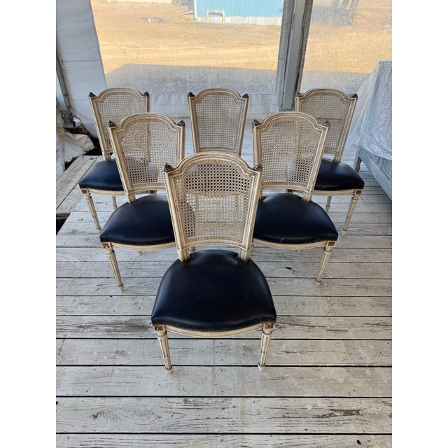Fine 19th Century French Louis XVI Dining Chairs - Set of 6 For Sale - Image 10 of 12