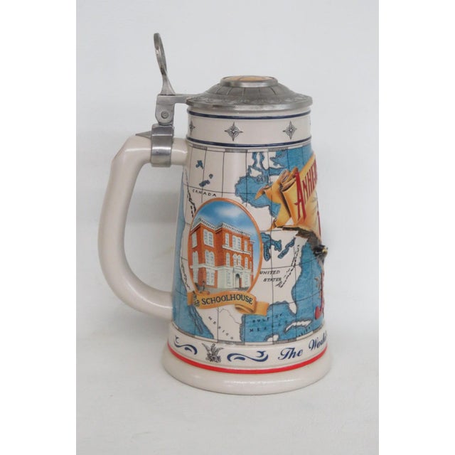 1990s Anheuser Busch Beer Stein Collectors Club 1996 World's Largest Brewer 4825b For Sale - Image 5 of 15