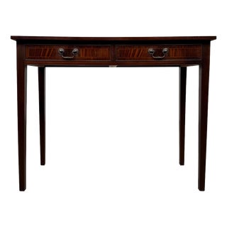 Antique English Mahogany Writing Table For Sale