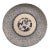 Antique 16" Blue and White Plate With Detailed and Intricate Hand Painting Pine and Plum Design For Sale