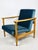 Blue Blue Ocean GFM-142 Armchair attributed to Edmund Homa, 1970s For Sale - Image 8 of 12