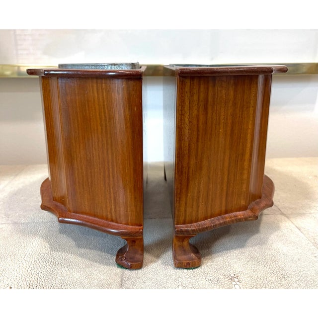 Vintage English Carved Cachepot With Metal Inserts. For Sale - Image 10 of 12