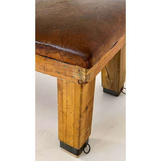 Vintage Gymnastic Bench, 1940s For Sale - Image 6 of 9