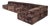 Trio Sectional Sofa in Chocolate Brown Velvet with New Upholstery from Cor, 1972, Set of 10 For Sale