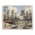 Vintage Signed S. Finkelstein Central Park New York City Skyline Mixed Media Drawing For Sale