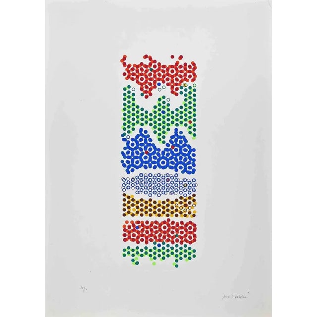 Modern Mario Padovan, Colourful Illusion, 1971, Screen Print For Sale - Image 3 of 3