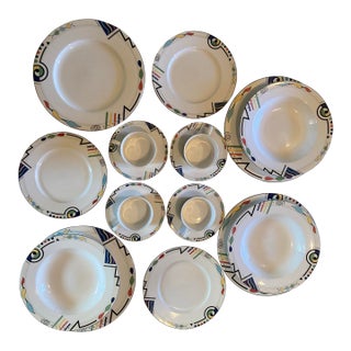 1980s Mikasa Ultima + Super Strong Fine China Set Hk 232 Headline - Set of 18 For Sale