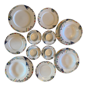 1980s Mikasa Ultima + Super Strong Fine China Set Hk 232 Headline - Set of 18