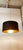 Black Lackfolie with Gold Interior Silk Cord Suspension Light For Sale - Image 8 of 14