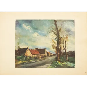 1947 After M. Vlaminck "The Eagle's Road", First Edition Period Parisian Offset Lithograph