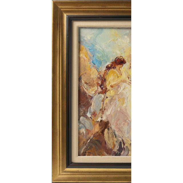 Pedro Bueno, Painting of a Lady, Oil on Canvas, Framed For Sale - Image 3 of 8