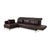 Modern Moule Leather Corner Sofa in Brown Chrome with Manual Function from Brühl For Sale - Image 3 of 18
