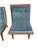 Mid Century Modern Bentwood Scoop Chairs Attributed to Carter Brothers Newly Reupholstered Mohair - Set of 2 For Sale - Image 9 of 11