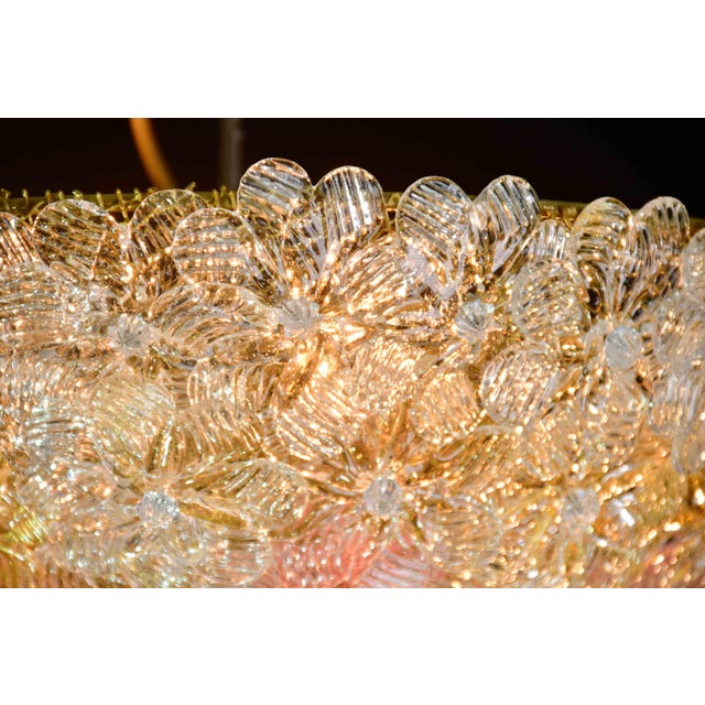 1970s 1970s Murano Glass Ceiling Flower by Seguso for Venini For Sale - Image 5 of 13