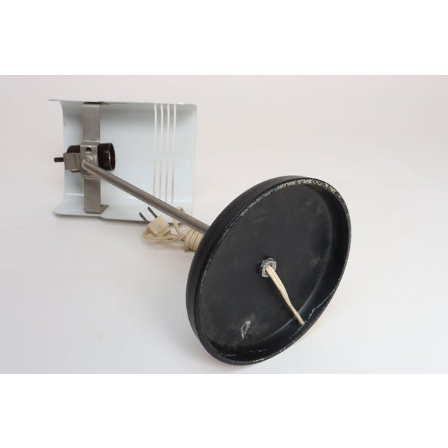 Vintage Italian Aluminum Table Lamp With Swiveling Shade by Targetti Sankey For Sale - Image 10 of 18