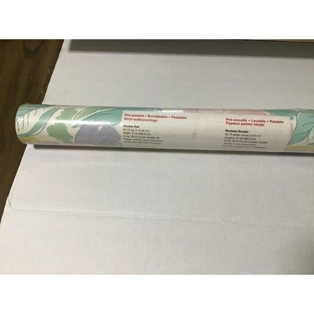 Marimekko Marimekko Pastel Vinyl Double Roll Wallpaper Old Stock For Sale - Image 4 of 6