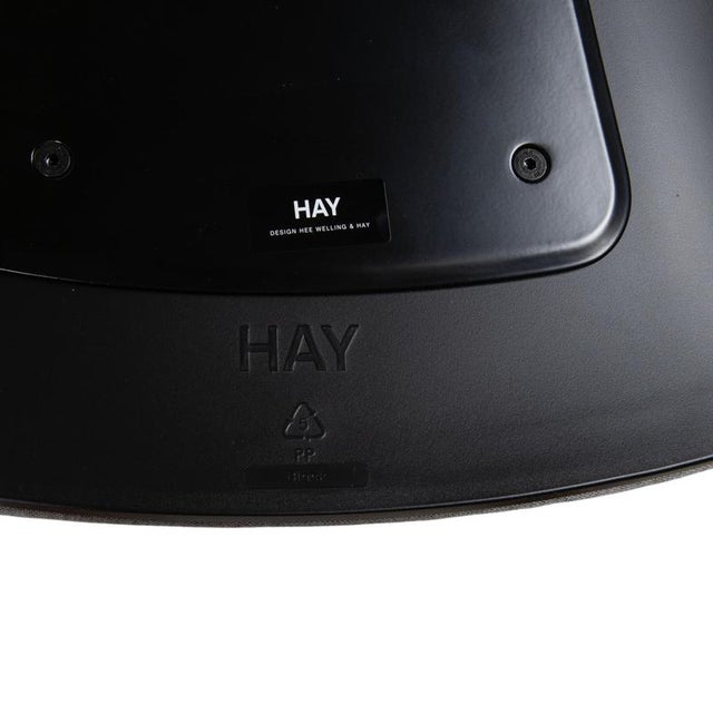 AAC20 Chairs in Grey and Black Plastic from Hay, Set of 6 For Sale - Image 6 of 18