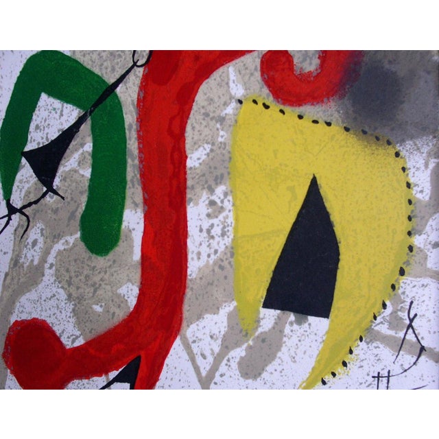 Joan Miró, Garden by Moonlight, Original Signed Lithograph For Sale - Image 4 of 5