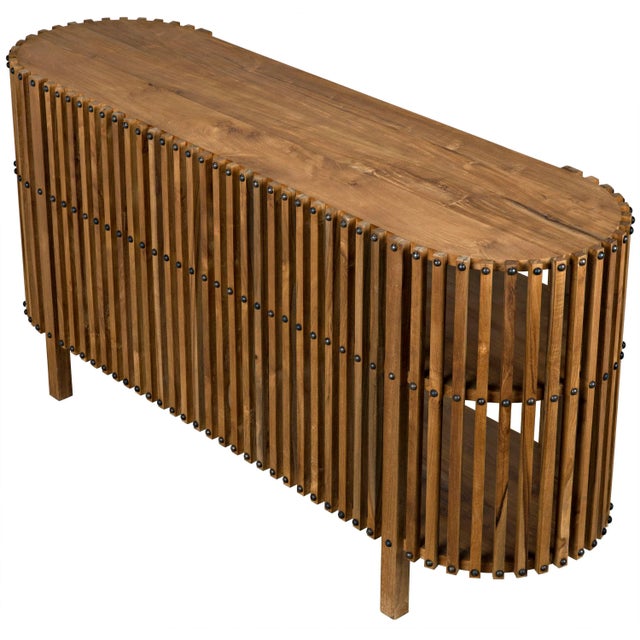 Brown Consuela Console, Teak For Sale - Image 8 of 10