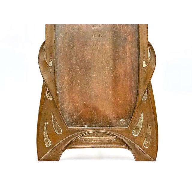 Art Nouveau Photo Frame in Copper, 1900s For Sale - Image 4 of 10