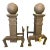 Early 20th Century Cannonball Fireplace Andirons - a Pair For Sale