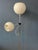 Metal Mid-Century Space Age White Eyeball Floor Lamp For Sale - Image 7 of 13