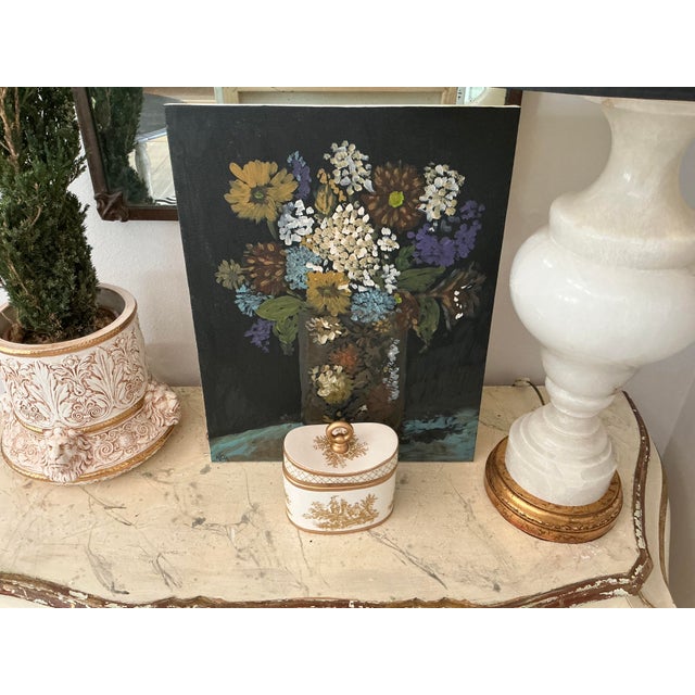 2020s Original Floral Motif Painting For Sale - Image 5 of 7