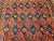 Vintage Persian Kurdish Saddlebag Bagface, Handwoven Tribal Art, Burgundy & Navy, 2’ X 2’ For Sale In Chicago - Image 6 of 10