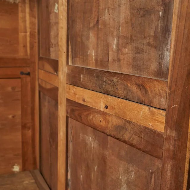 Wood Wardrobe in Walnut, 1800s For Sale - Image 7 of 9