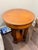 Baker Round Side Table Four fluted column legs support the glass top. 24” d with glass top x 29” h