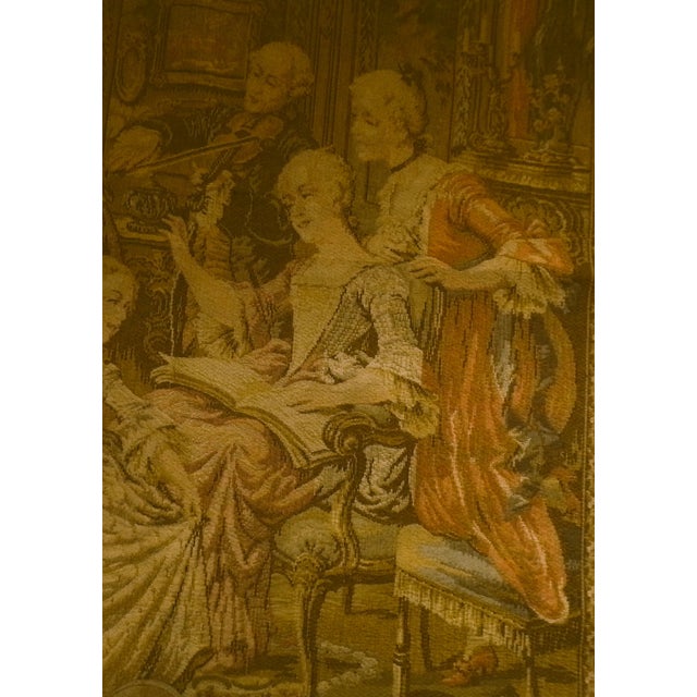 Victorian Large Late 19th Century Tapestry in Muted Colors of the Victorian Era For Sale - Image 3 of 6