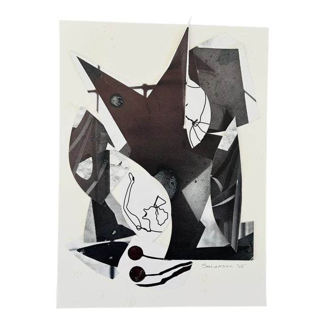 Original Collage Called “Pieces of Calder” an Exploration of Form and Composition Using Calder’s Fragments For Sale