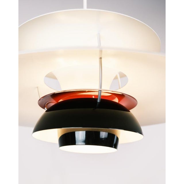 Model PH5 Ceiling Lamp in Black by Poul Henningsen for Louis Poulsen For Sale - Image 5 of 9