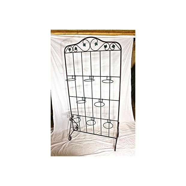 Wrought Iron Hanging Plant Screen Chairish