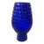 Roberto Cavalli Cobalt Blue Glass Vase, Textured Design, Circa 2000 For Sale