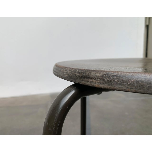 Vintage Industrial Workshop or Office Stool For Sale - Image 9 of 18