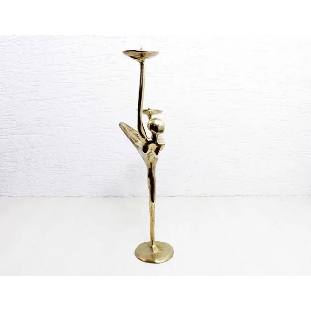 1970s Modern Brass Candleholder, 1970s For Sale - Image 5 of 13