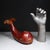 Brown Mid-Century Leather Whale Bottle Decanter, Italy c.1960 For Sale - Image 8 of 8