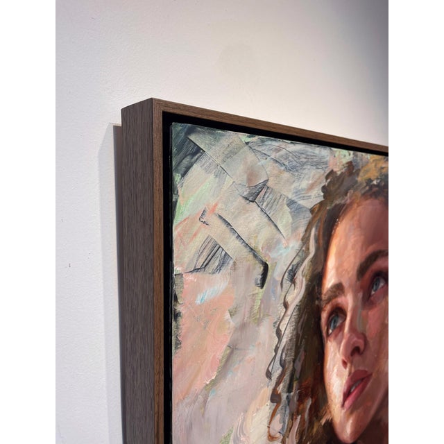 Early 21st Century Waiting for a Sign by Matt Talbert | Oil on panel Portrait of a woman looking upward. For Sale - Image 5 of 5