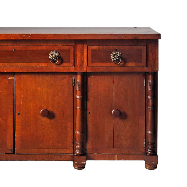 Mid 19th Century Sideboard - Sheraton Style Antique American For Sale - Image 5 of 15