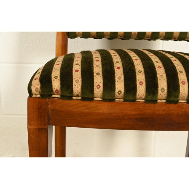 Brown Henredon French Empire Carved Mahogany Side Chairs or Dining Chairs, Pair For Sale - Image 8 of 15