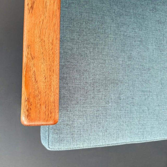 1960s Danish Modern High Back Lounge Chair by Arne Wahl Iversen for Komfort For Sale - Image 9 of 11