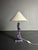 Purple Postmodern French Zig Zag Faux Marble Table Lamp, 1980s For Sale - Image 8 of 12