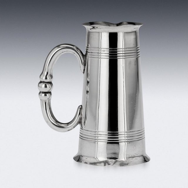 1900 - 1909 20th Century Edwardian Silver Drinks Measure, Birmingham, 1906 For Sale - Image 5 of 16