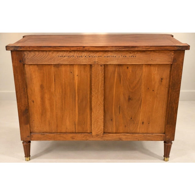 Louis XVI Chest of Drawers in Cherry Wood by Gaston Boulay, 1984 For Sale - Image 4 of 6