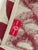 Molly Mahon "Luna" Linen Block Print Runner in Cranberry For Sale - Image 4 of 4