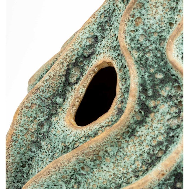 Turquoise Janus Et Cie "Habitat Pepo Bottle" Vase For Sale - Image 8 of 9