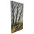 Vintage Landscape Oil Painting on Burlap, Mid-Century Modern Art For Sale - Image 4 of 10