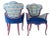 Mid 20th Century Mid 20th Century Hollywood Regency Scalloped Tulip Accent Chairs - a Pair For Sale - Image 5 of 9